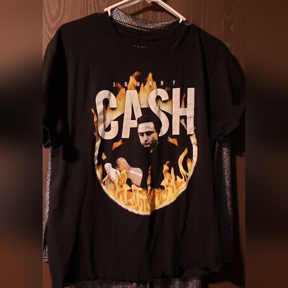 Johnny Cash Graphic Tee - Black Size L